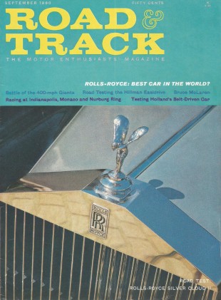 ROAD & TRACK 1960 SEPT - R.R., 400mph, BRUCE McLAREN